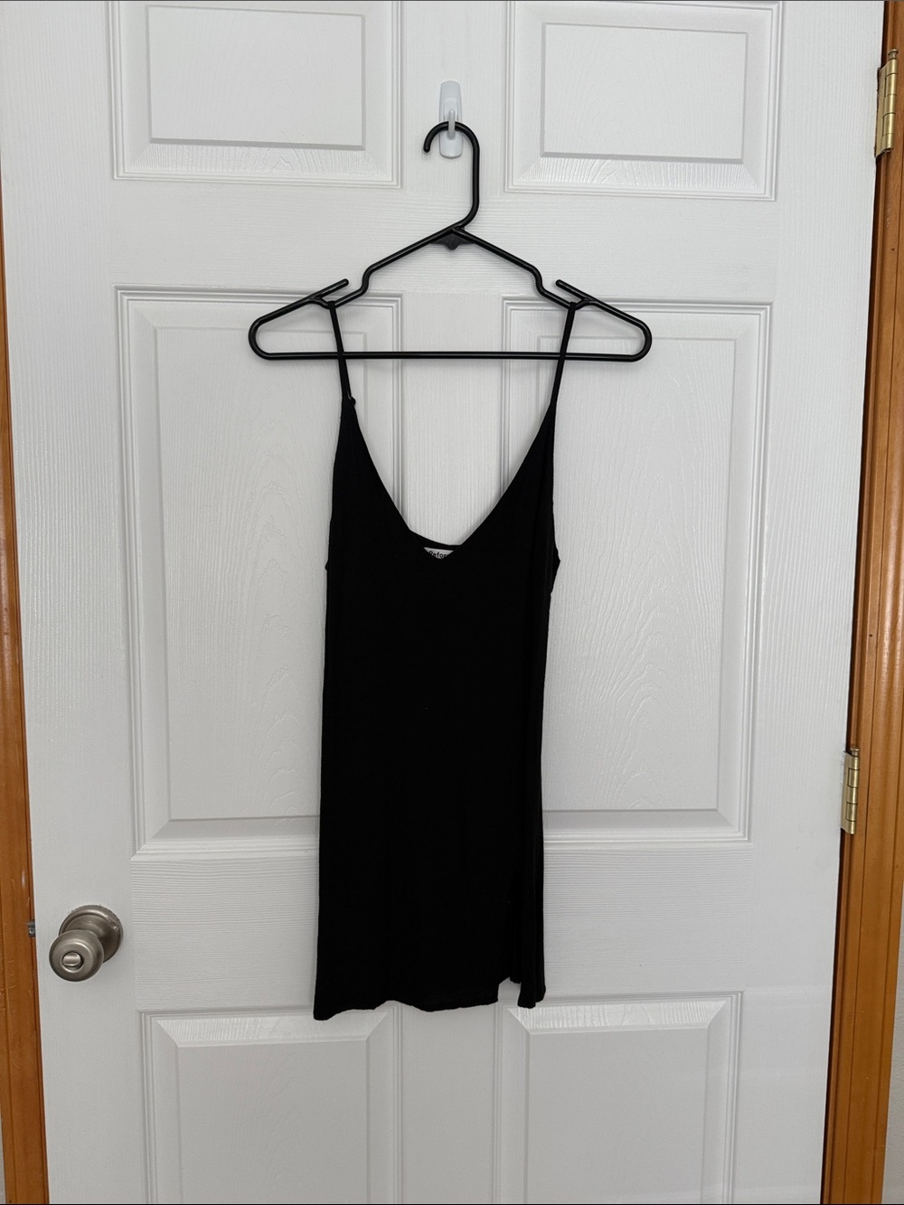 Reformation Black Marlowe Mini dress